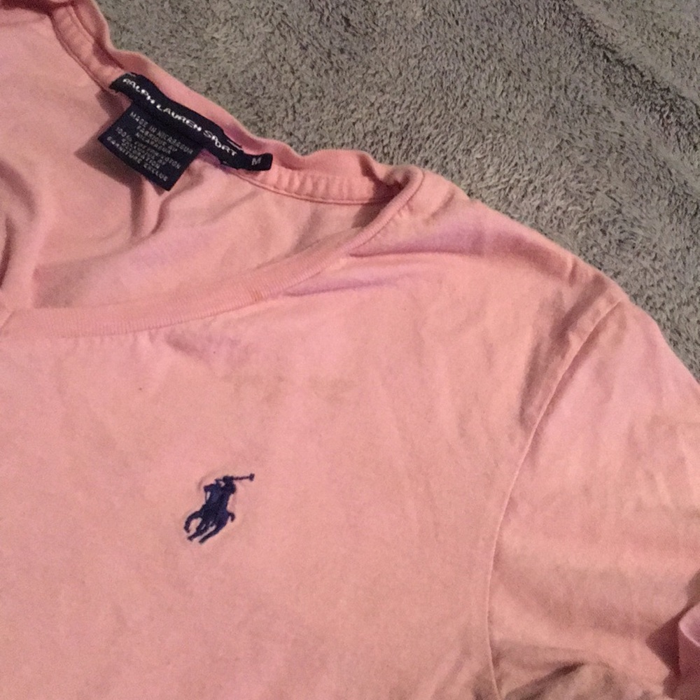 Light pink polo shirt